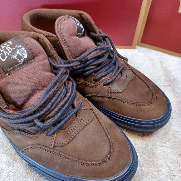 Vans Men's 8.5 Skate Half Cab Nick Michel Navy/Brown Suede VN0A5KYABF1 - Picture 10 of 13